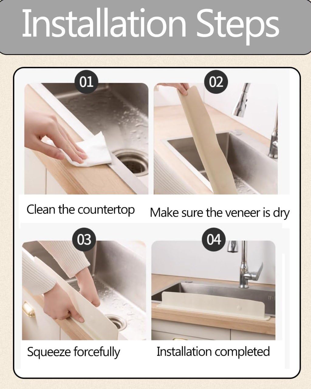 Waterproof Sink Splash Guard to Keep Counters Dry - Bemartello.in