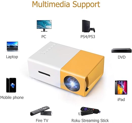 Portable Mini Home Theater LED Projector - Bemartello.in