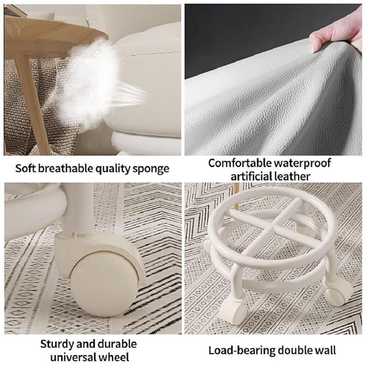 Acrylic 360° Rotatable Transparent Chair - Bemartello.in