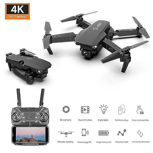E88 Pro Dual Camera Foldable Drone Pro - Bemartello.in