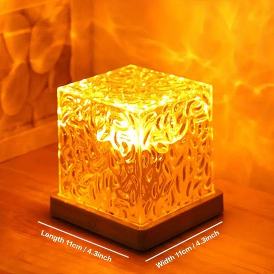 Dynamic Water Ripple Night Light - LED Projector Lamp for Bedroom and Gaming Room Decor - Bemartello.in