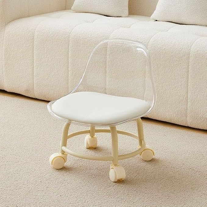 Acrylic 360° Rotatable Transparent Chair - Bemartello.in