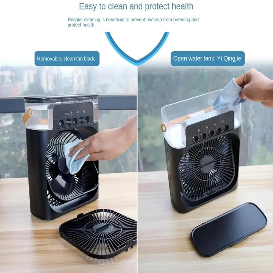 Portable Air Cooler & Table Fan with Built-in Humidifier - Bemartello.in