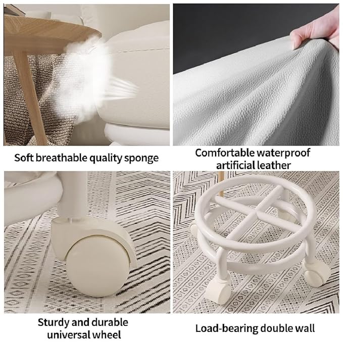 Acrylic 360° Rotatable Transparent Chair - Bemartello.in