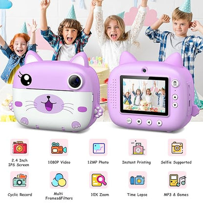 Kids Camera Instant Print & 2.5K Digital Video Instant Print Camera for Kids - Bemartello.in