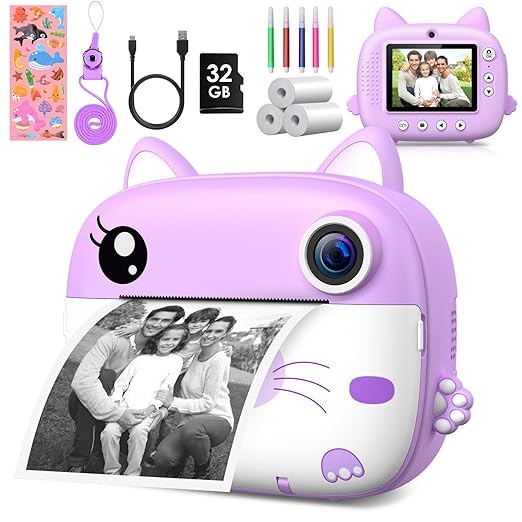 Kids Camera Instant Print & 2.5K Digital Video Instant Print Camera for Kids - Bemartello.in