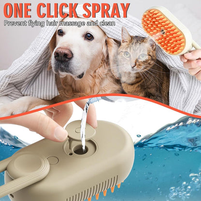 One-Touch Grooming & Hair Removal Tool PetSpa Steam Brush - Bemartello.in