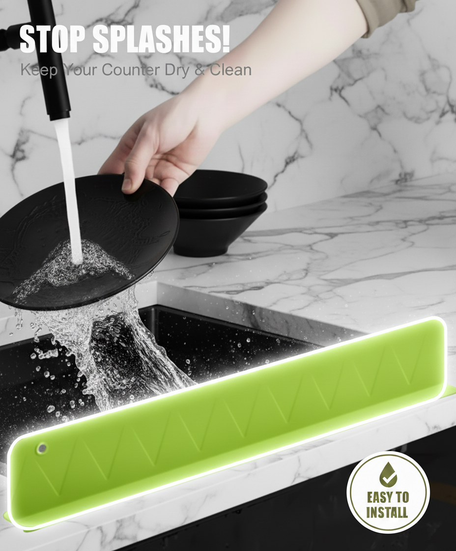 Waterproof Sink Splash Guard to Keep Counters Dry - Bemartello.in
