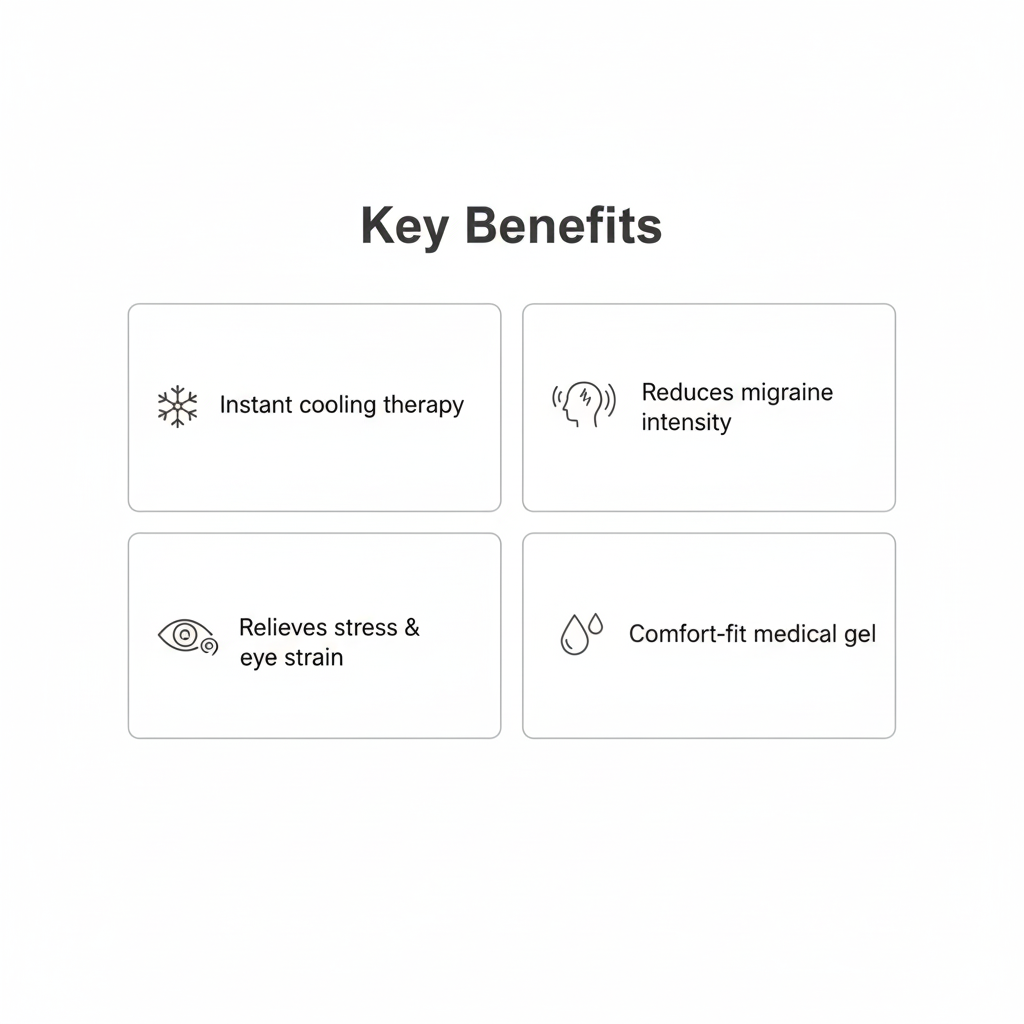 Premium 360° Migraine Relief Cooling Cap – Instant Headache & Stress Relief