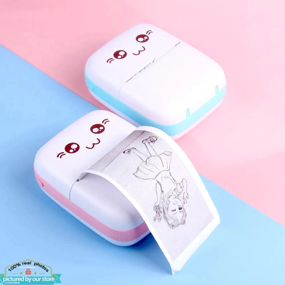Mini Portable Thermal Printer Wireless Bluetooth Printer - Bemartello.in