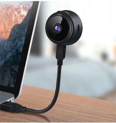 AB SmartEye Mini Wireless WiFi Security Camera | HD 1080p Indoor Video Recorder with Low Light Vision | Portable & Magnetic | Home, Office, and Baby Monitor - Bemartello.in