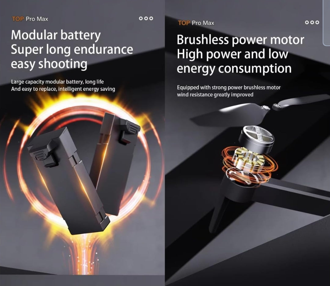 Pro-Grade 4K Drone with Brushless Motors - Bemartello.in