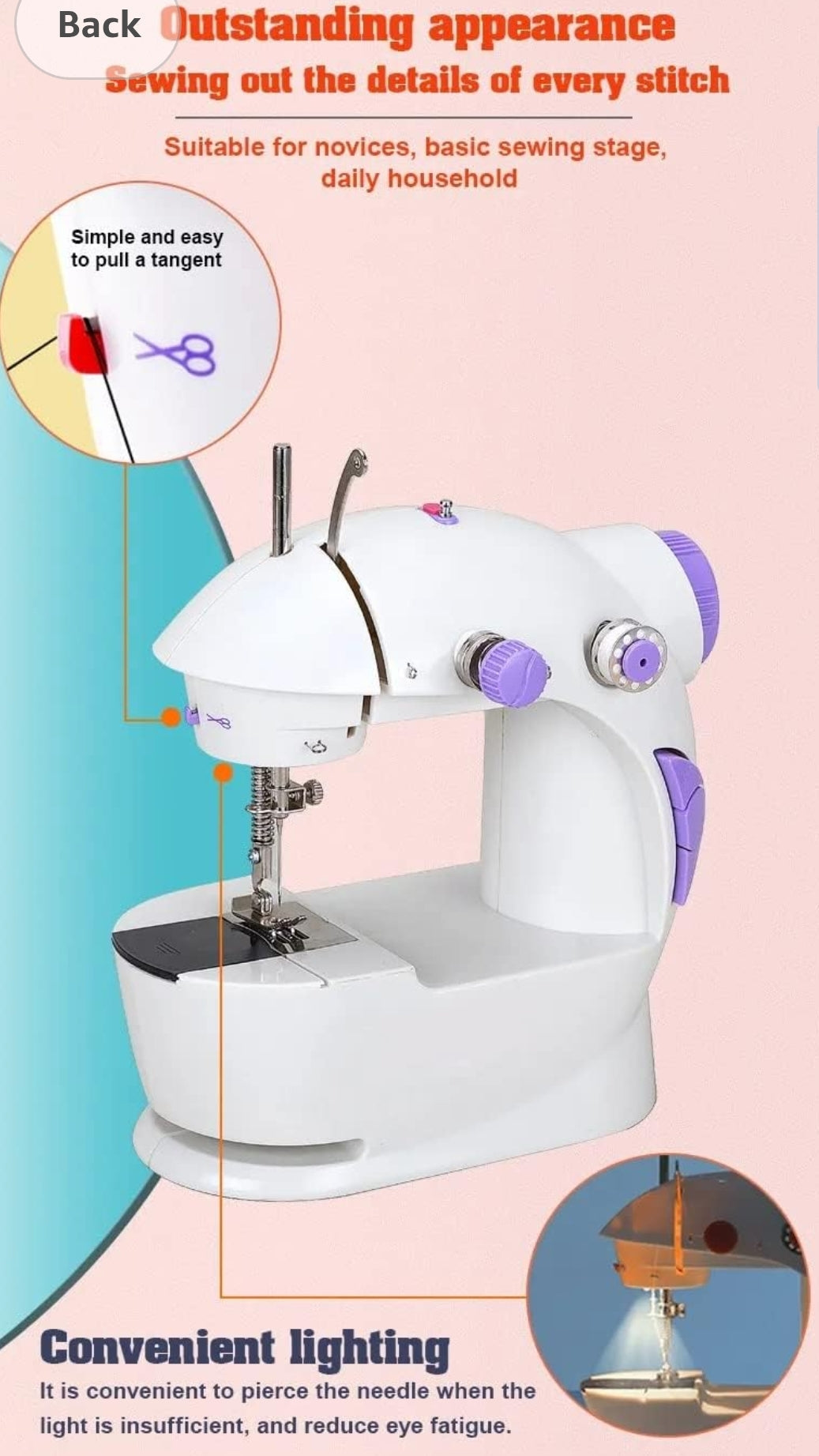 ORLOV® Mini Sewing Machine – Tailor at Home! - Bemartello.in