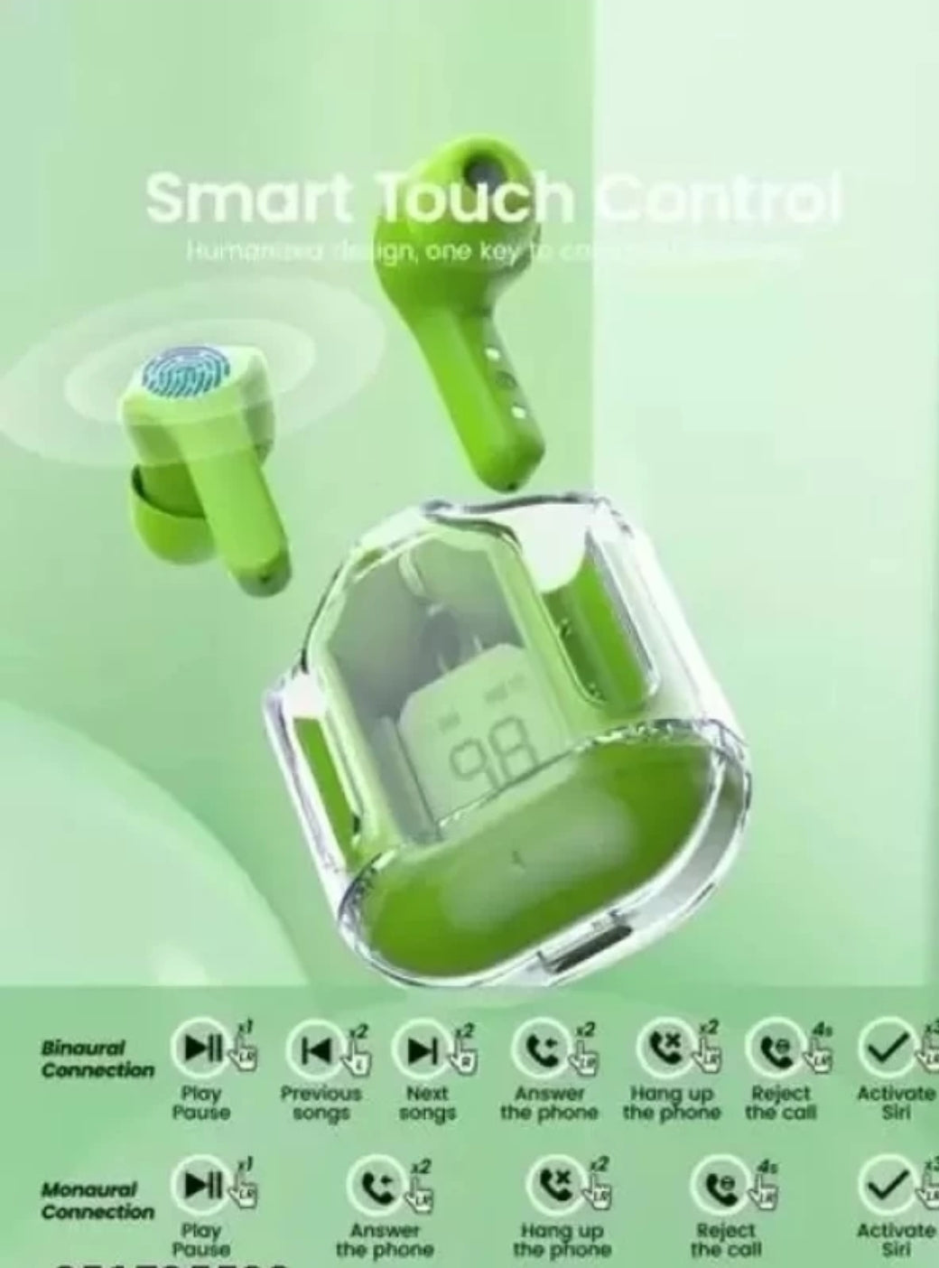 Smart UltraPods 367 – Touch Control, Deep Bass - Bemartello.in