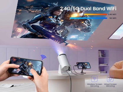 ANDROID 5G WIFI HOME PROJECTOR 4k - Bemartello.in
