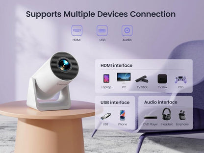 ANDROID 5G WIFI HOME PROJECTOR 4k - Bemartello.in