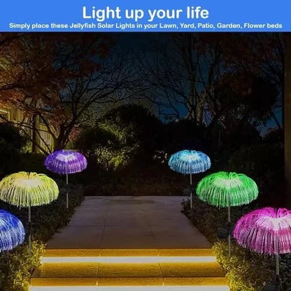 Jellyfish Solar Garden Light Metal Stand Multicolour - Bemartello.in